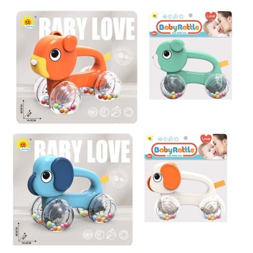 Брязкальце «Тварина» 14 см, в асортименті, у пакеті 21х19х8 см