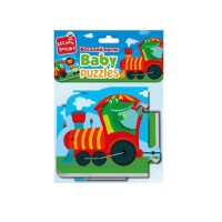 Бебі пазли «Веселий потяг» на 6 елементів, у пакеті 16х26 см, ТМ Vladi Toys
