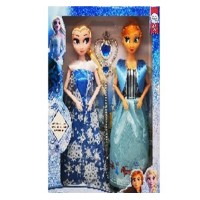 Ляльковий набір «FR» : дві ляльки по 27 см та чарівна паличка, в асортименті, у коробці 29х12 см