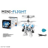 Запускалка «Робот» 16 см на акумуляторі зі світлом та USB, літає, у коробці 18х5,5х16,5 см