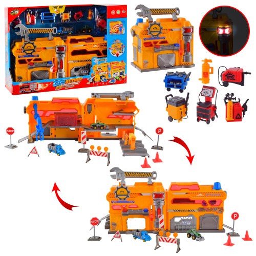 Паркінг«City Action» зі світлом, звуком та 2 машинками, на батарейці, у коробці 44х12,5х33 см