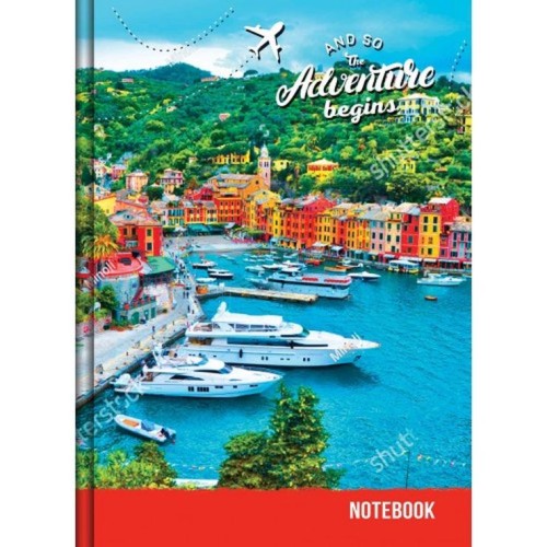 Блокнот «CITIES» А5 на 72 аркуші у клітинку з твердою ламінованою обкладинкою, в асортименті, ТМ Рюкзачок