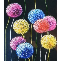 Набір з алмазною мозаїкою «Яскраві кульбабки» 40х50 см, ТМ Strateg