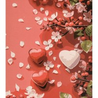 Картина за номерами «У червоних кольорах» 40х50 см, ТМ Strateg