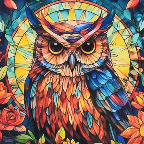 Набір з алмазною мозаїкою «Вітражна мудрість» 30х30 см, ТМ Strateg