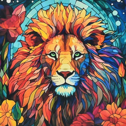 Набір з алмазною мозаїкою «Вітражна могутність» 30х30 см, ТМ Strateg