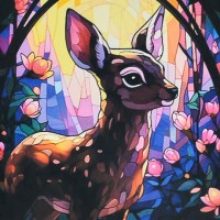 Набір з алмазною мозаїкою «Чарівний олень» 30х30 см, ТМ Strateg