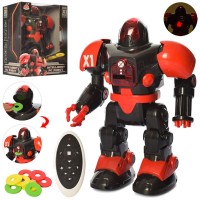 Робот 30 см р/к музичний зі звуком та світлом, їздить, ходить та танцює, на батарейці, у коробці 34х21,5х14 см