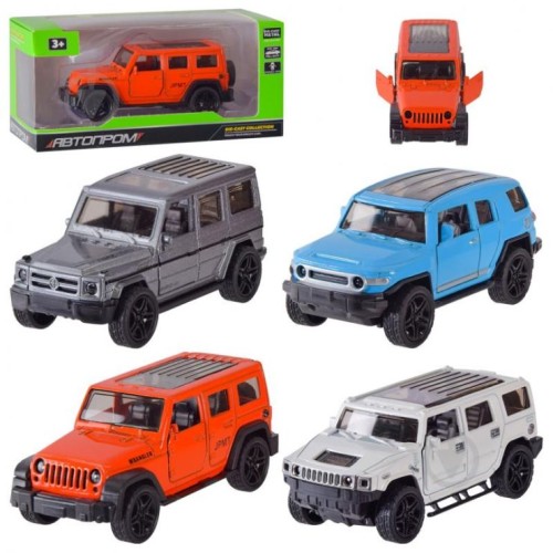 Машина 11,5 см 1:32 металева з дверима що відкриваються, в асортименті, у коробці 16,5х7,5х7,5 см, АВТОПРОМ