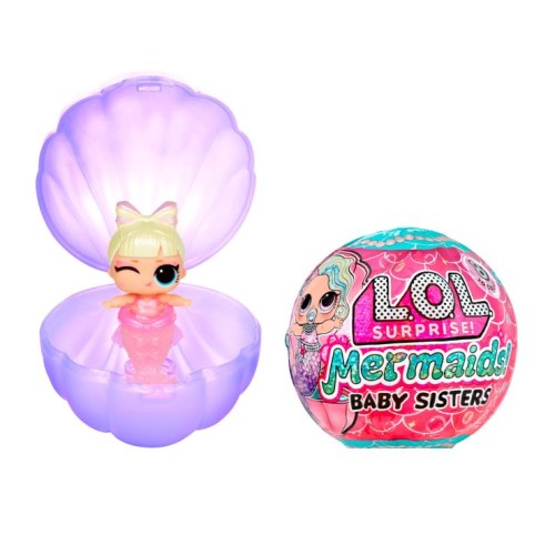 Ігровий набір з лялькою LOL SURPRISE! «Mermaids! Русалоньки-сестрички» з аксесуарами, змінюють колір у воді, упаковка 6х6х6 см