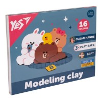 Пластилін «Line Friends» зі стеком на 16 кольорів, 320 г, ТМ Yes