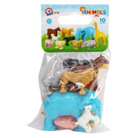 Набір тварин з 10 фігурок, у пакеті 29х15х7,5 см, ТМ Технок