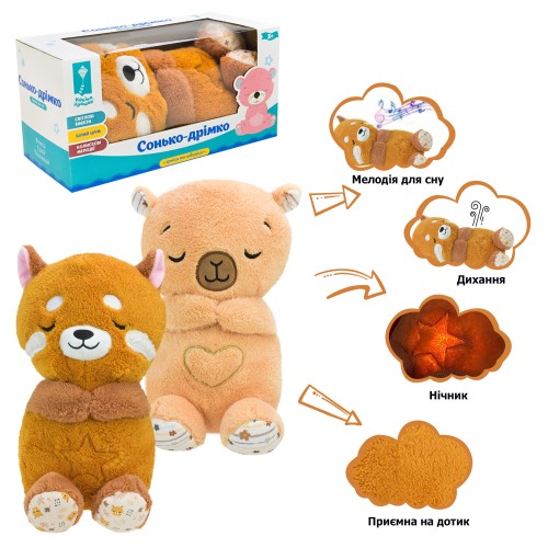 Нічник 14х13х31 см музичний зі світлом, рухає животиком, на батарейці, в асортименті, у коробці 15х14х30 см