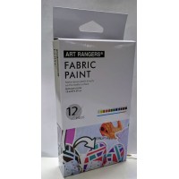 Фарби « Art rangers» для розпису по тканині на 12 кольорів по 15 мл у коробці, ТМ J.Otten