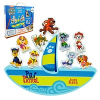 Дерев'яна іграшка «Paw Patrol»: човен 25х2,5х17 см 9 фігурок 5,5х4х2 см, у коробці 26,5х3х23 см