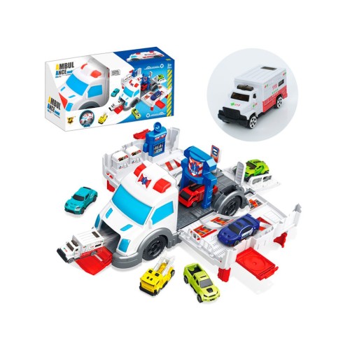 Паркінг «Швидка допомога» з машинками в наборі, у коробці 30,5х10,5х14,5 см