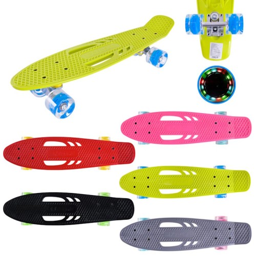 Пенні борд 56х15 см з колесами PU, що світяться, в асортименті