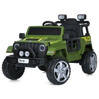 Машина «Джип» 2,4G на акумуляторі 12V 7AH 2 мотори 40W з музикою, світлом, MP3 та пультом, шкіряне сидіння, колеса EVA, хакі