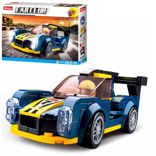 Конструктор «Машина» на 154 деталі з фігуркою, у коробці 23,5х19х4,5 см, SLUBAN