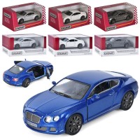 Машина «Bentley » 13 см 1:38 металева інерційна з дверима, що відкриваються, у коробці 16х8,5х7 см, KINSMART