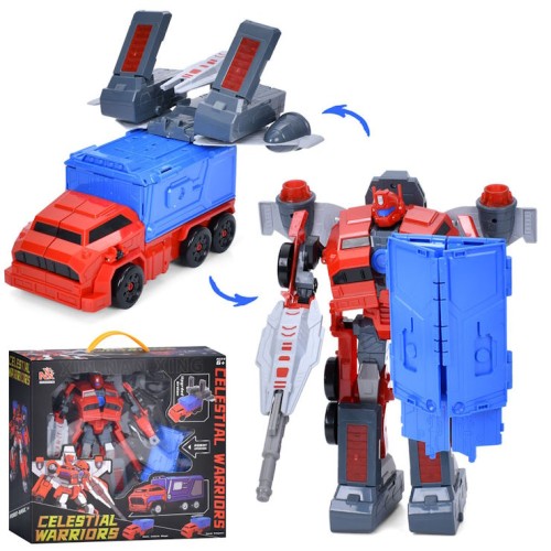 Трансформер «Робот+транспорт» 27 см, у коробці 38х36х15 см