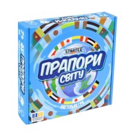 Гра настільна «Прапори світу» навчальна, у коробці 25х25х5 см, ТМ Strateg