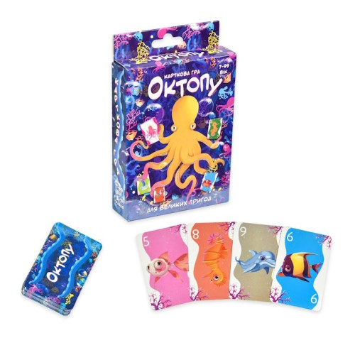 Гра настільна «Октопу», у коробці 11,5х9х2,5 см, ТМ Strateg