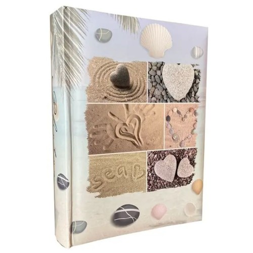 Фотоальбом «SEA COLLAGE» на 200 фото 10х15 см, ламінований картон, паперові аркуші, 22х22 см