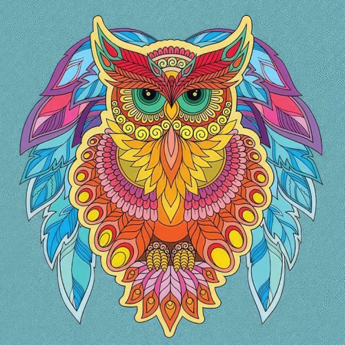 Картина за номерами «Сова» 30х30 см, ТМ Strateg