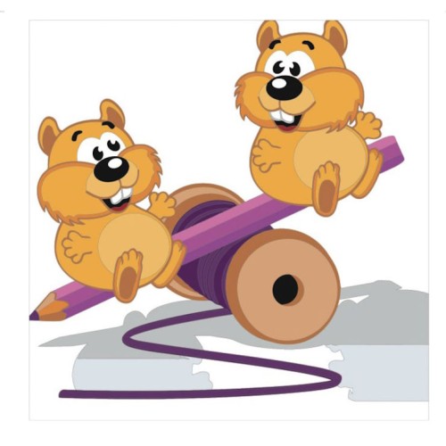 Картина за номерами «Грайливі бурундучки» 30х30 см, ТМ Strateg