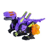 Динозавр-трансформер «Раптор-бот » з боксом для зберігання пурпуровий у коробці 8x10x16 см, ТМ Dinoster