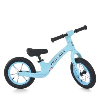 Велобіг «PROFI KIDS» з гумовими колесами 12 дюймів та металевою рамою, блакитний