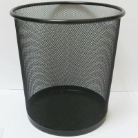 Кошик 26х22x28 см круглий металевий великий чорний, ТМ J.Otten