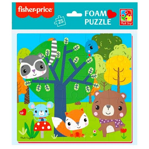 М'які пазли «Лісові мешканці» на 25 елементів, у пакеті 24х29 см, ТМ Vlady Toys