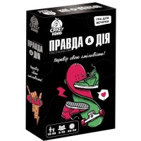 Гра настільна «Правда або дія» з 50 карток та кубика, у коробці 11,5х4х18,5 см, ТМ Vlady Toys