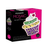 Набір для творчості «Кришталеве скло-мозаїка. Кекс» з основи та додаткових складових, у коробці 22х6х22 см, ТМ Vladi Toys