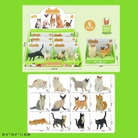 Фігурка «Котик» 14х7х10 см по 2 фігурки на планшетці, в асортименті, по 6 планшеток у боксі 29,9х11х25 см.