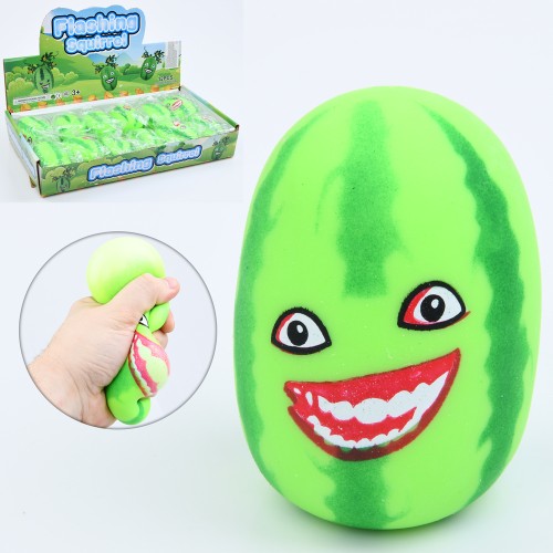 Антистрес «Кавун» 9 см з борошняним наповнювачем, в асортименті, у пакеті, по 12 шт у дисплеї 36х6х20,5 см