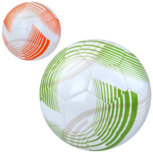 М'яч футбольний розмір 5, ПУ вагою 400-420 г, ламінований, в асортименті, у пакеті