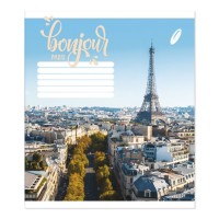 Зошит на 48 аркушів у клітинку «Мікс місто» №1011, Пір'їнка