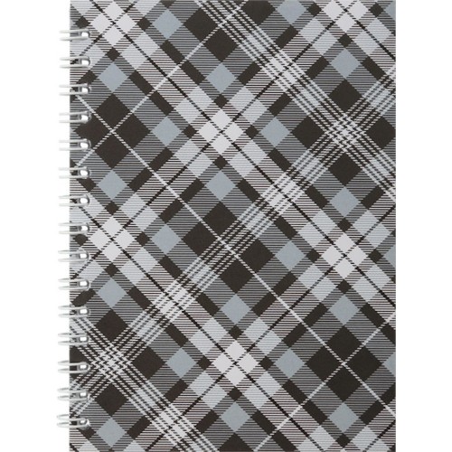 Блокнот «Шотландка» А6 на 48 аркушів у клітинку на спіралі збоку з твердою ламінованою обкладинкою, ТМ Buromax