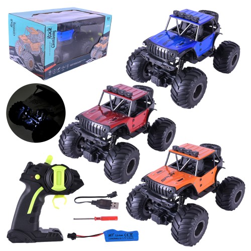 Машина 22 см р/к на акумуляторі, в асортименті, у коробці 29х18,5х15,5 см