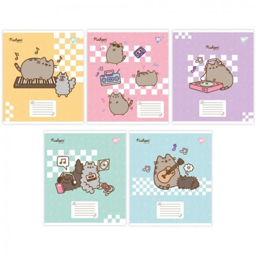Зошит для нот «Pusheen in music» А5 на 12 аркушів, ТМ Yes