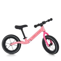 Велобіг «PROFI KIDS» на металевій рамі з гумовими колесми 12 дюймів з металевим ободом, рожево-малиновий