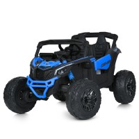 Джип р/к 2,4G з 4 моторами по 200 W на 1 акумуляторі 24V 7AH, зі шкіряним сидінням, синій