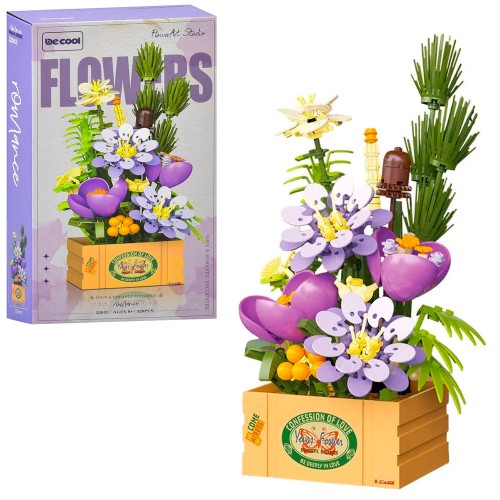 Конструктор «Квіти» на 326 деталей, у коробці 17х31х7,5 см.