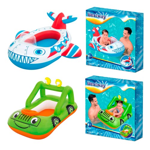 Плотик «Транспорт» 109х97 см від 3 років з максимальтним навантаженням до 45 кг, в асортименті, у коробці 20х20х4 см, ТМ Intex