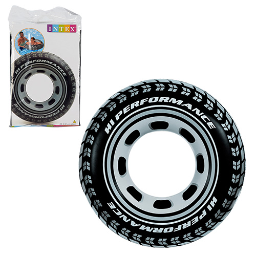 Коло надувне «Шина» 91 см з максимальним навантаженням до 60 кг, від 9 років, у коробці 25х3х16 см, ТМ Intex
