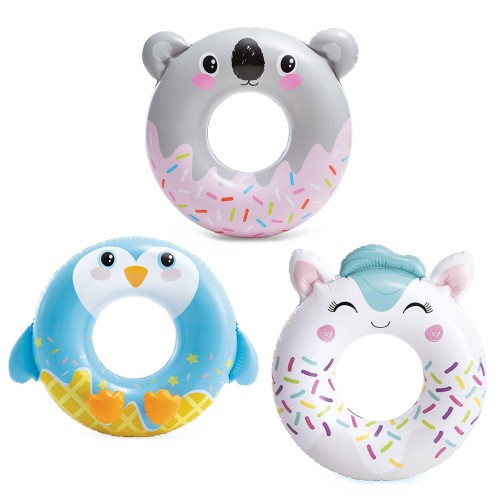 Коло надувне «Милі звірята» від 91 см з максимальним навантаженням до 40 кг, від 8 років, в асортименті, у коробці 24х2х15,5 см, ТМ Intex