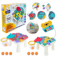 Столик «Сонячний зайчик» 38х32,5х22,5 см розвиваючий багатофункціональний зі звуком, в асортименті, у коробці 39,5х8х34 см